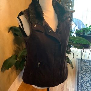 J Jill Faux Fur Vest